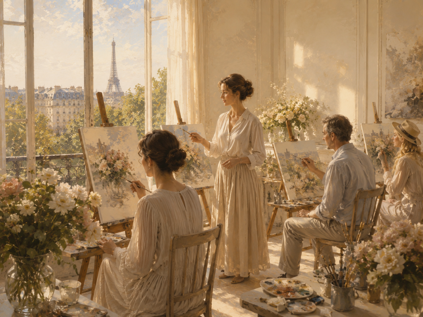 Luxury Impressionist painting class in Paris